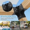 Pergola Brackets, 6''x6'' Pergola Kits - 4-Way Heavy Duty Corner Brackets for Wood Beams, Easy Assembly for Gazebos Patio Log Cabins - 3 of 4