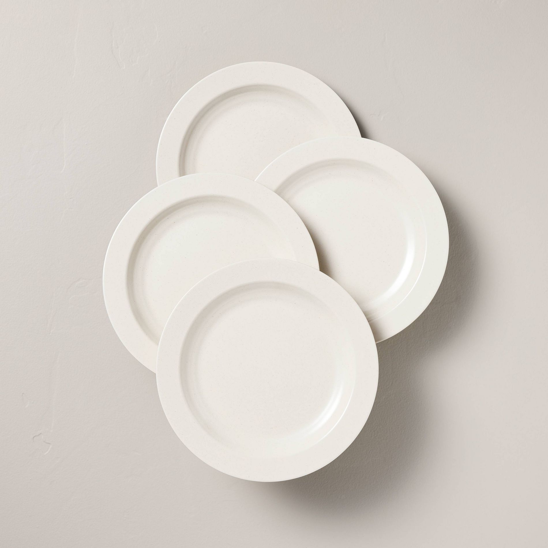 4pk 9.25" Melamine Salad Plates Sour Cream - Hearth & Hand™ with Magnolia