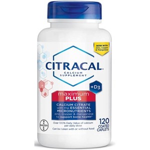 Citracal Calcium Citrate + D3 Maximum Plus 120 Cplts. - 1 of 4