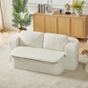 Convertible Futon Floor Sofa 2-in-1 Foam Sleeper, Modern Folding Couch with Cushion Blanket and High-Resilience Foam, Space-Saving Design - 4 of 4