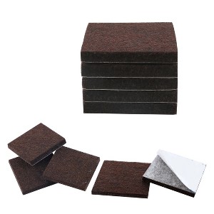 Unique Bargains Felt Self-stick Non-slip Anti-scratch Square Furniture Floor Pads 10 Pcs - 1 of 3