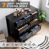 Nasitip 7 Chest of Drawer Dresser, Modern and Stylish Dresser, Deep Drawers and Nickel Round Handle - 2 of 4