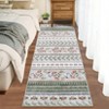 Bohemian Style Rug, Modern Geometric, Decorative, Soft, Thin, Stain-Resistant, Non-Slip - 4 of 4