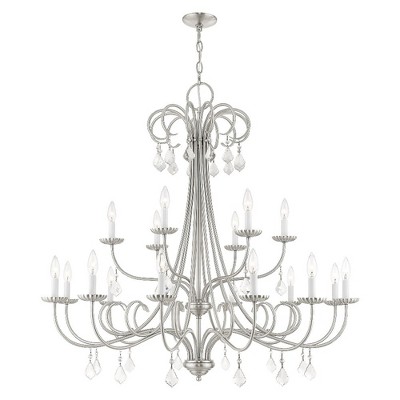 Livex Lighting Daphne 18 - Light Chandelier in  Brushed Nickel