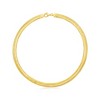 Ross-Simons Italian 8mm 18kt Gold Over Sterling Reversible Omega Necklace - 3 of 4