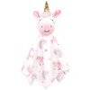 Luvable Friends Baby Girl Plush Blanket and Security Blanket, Rainbow Unicorn, One Size - 2 of 3