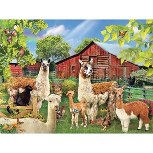 Sunsout Six Llamas 300 pc Jigsaw Puzzle 35017 - 1 of 4