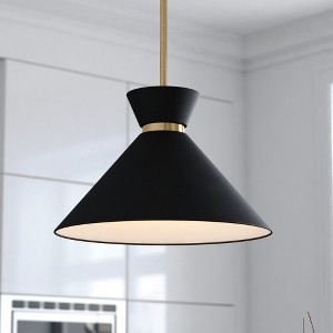 VAXCEL Racine 1 Light Mid-Century Modern Bowtie Pendant, LED Compatible - 1 of 4