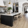 Barstool – 44.9" H, Natural – Whitewashed Rubberwood Frame (Set of 2) – Zuo Modern - 2 of 4