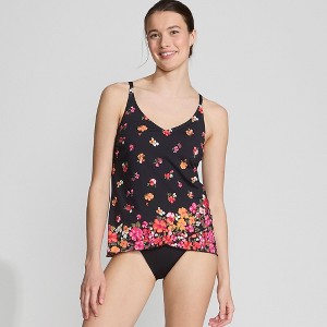 Lands' End Women's Tulip Hem Tankini Top - 1 of 4