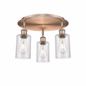 Clymer - 3 Light Flush Mount In Art Deco Style-9.38 Inches Tall and 15.63 Inches Wide - 1 of 1