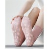 Anna-Kaci 2 Pairs Women's Yoga Non-Slip Crew Socks with Gripped Soles for Pilates and Home Workouts - 3 of 4