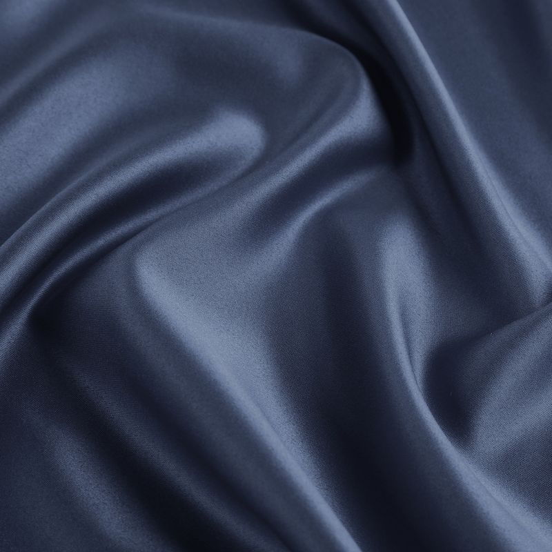 4 Pcs Standard 20"x26" Silk Satin Luxury Cooling Pillowcase Navy - PiccoCasa, 5 of 7