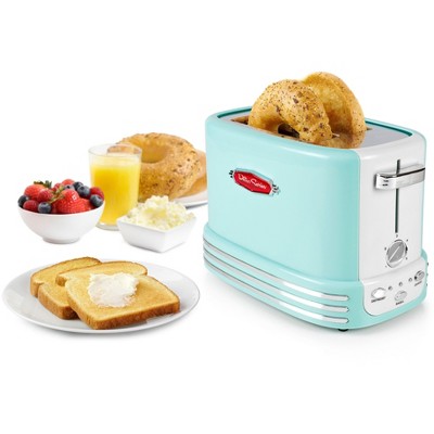Nostalgia Nrtos2aq Retro 2slice Bagel Toaster, Aqua Target