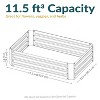 Sunnydaze Raised Corrugated Galvanized Steel Rectangle Garden Bed for Plants, Vegetables, and Flowers - 47" W x 11.75" H - 4 of 4