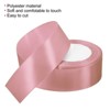 Unique Bargains Single Side Solid DIY Wrapping Decoration Roll Satin Ribbons 2 Pcs - 3 of 4