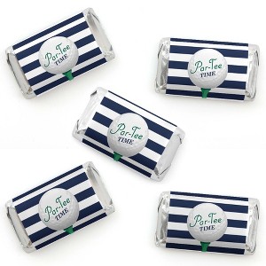 Big Dot of Happiness Par-Tee Time - Golf - Mini Candy Bar Wrapper Stickers - Birthday or Retirement Party Small Favors - 40 Count - 1 of 4
