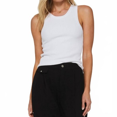 Women's Cora High Neck Rib Tank - Another Love