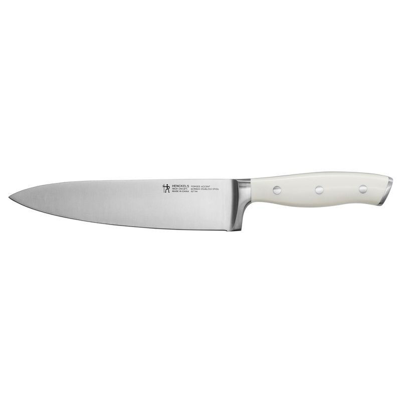 Henckels Forged Accent 8-inch Chef's Knife - White Handle, 1 of 3