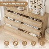 Rattan 6 Drawer Dresser for Bedroom, Modern Farmhouse Wood Closet Dresser, Compact Chest of Drawers, Easy to Assemble, for Nursery, Entryway - 4 of 4