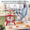 1.32 Gallon/5L Manual Fruit Wine Press with T-Handle, Stainless Steel Fruit and Wine Press with Triangular Structure for Home Kitchen/Outdoor Use - 4 of 4