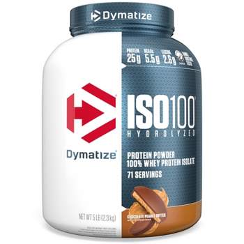 Dymatize ISO100 Hydrolyzed Whey Protein Powder - Chocolate Peanut Butter - 5 LB