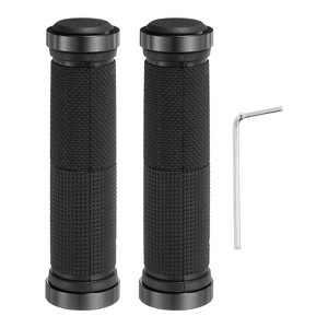Unique Bargains Non-Slip Mushroom Double Lock-on Bike Handlebar Grips 5.12" 1 Pair with Hex Wrench - 1 of 4