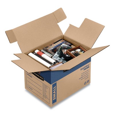 Small Kraft Corrugated Cardboard Storage Box with Handles