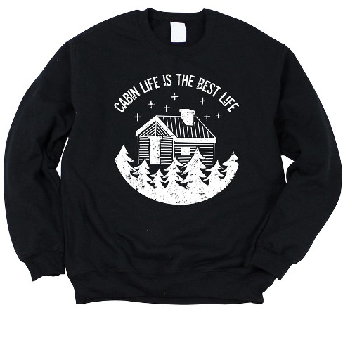 Simply Sage Market Women s Gildan Graphic Sweatshirt Cabin Life Is The Best Life S Midnight