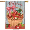 Briarwood Lane House Flag 40x28 For Outdoor Strawberries Summer For Summer House Flag - 2 of 4