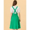 INSPIRE CHIC Women's High Waist Overall Corset Skater Suspender Dresses - 3 of 4