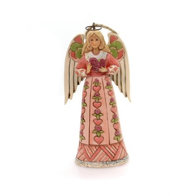 Jim Shore 4.5 Inch Breast Cancer Awareness Ornament The Rose Tree Ornaments