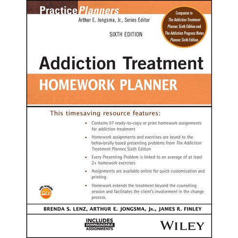 addiction treatment homework planner 6th edition