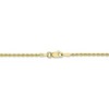 Black Bow Jewelry 1.5mm, 10k Yellow Gold Diamond Cut Solid Rope Chain Anklet or Bracelet - 3 of 4