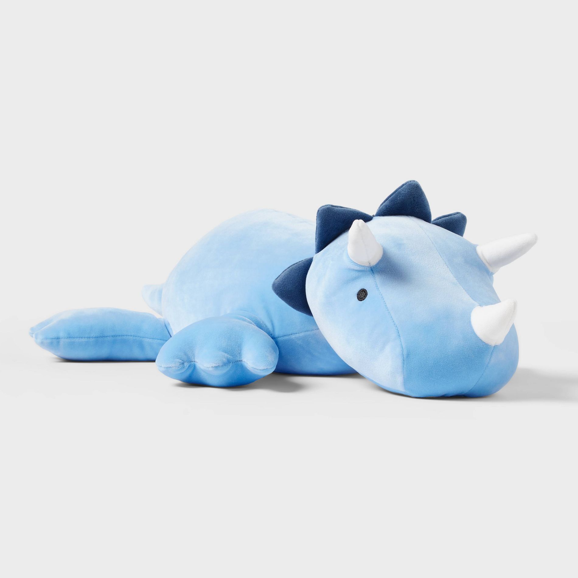Dinosaur Weighted Plush Kids' Throw Pillow Blue - Pillowfort™