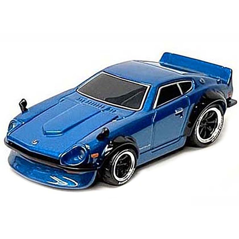 1972 Datsun 240Z Blue Metallic 1/64 Diecast Model Car by Muscle Machines, 2 of 4