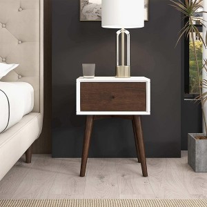 NicBex Modern Minimalist 2-Drawer Nightstand Bedside Table with Angled Legs End Table for Bedroom, Living Room - 1 of 4