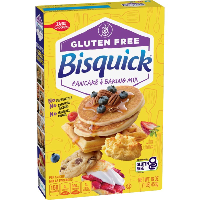 Bisquick Gluten Free Pancake & Baking Mix - 16oz, 1 of 12