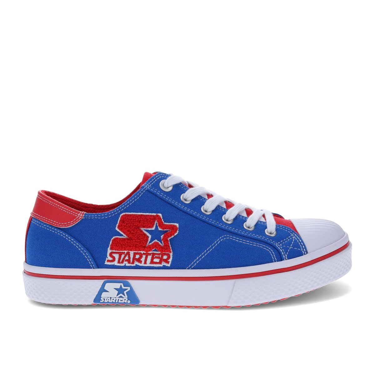 Мужские Starter Mens Tradition 71 Low Canvas Lowtop Sneaker, Blue/Red, Size 11 — фото 6