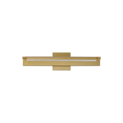 ET2 Lighting Bookkeeper 1 - Light Wall Light in  Natural Aged Brass