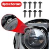 Unique Bargains Round Headlight Mounting Bracket Ring for Jeep Wrangler JK 07-17 Black 7" 1 Pair - 4 of 4