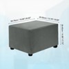 Unique Bargains Stretchy Soft Comfortable Rectangular Foot Stool Cover - 2 of 4