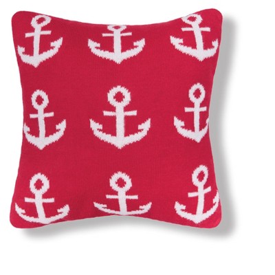 C&F Home 10" x 10" Anchor Knitted Throw Pillow