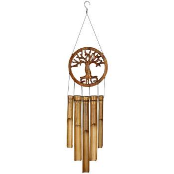 Woodstock Windchimes Tree of Life Bamboo Chime, Wind Chimes For Outside, Wind Chimes For Garden, Patio, and Outdoor Décor, 26"L