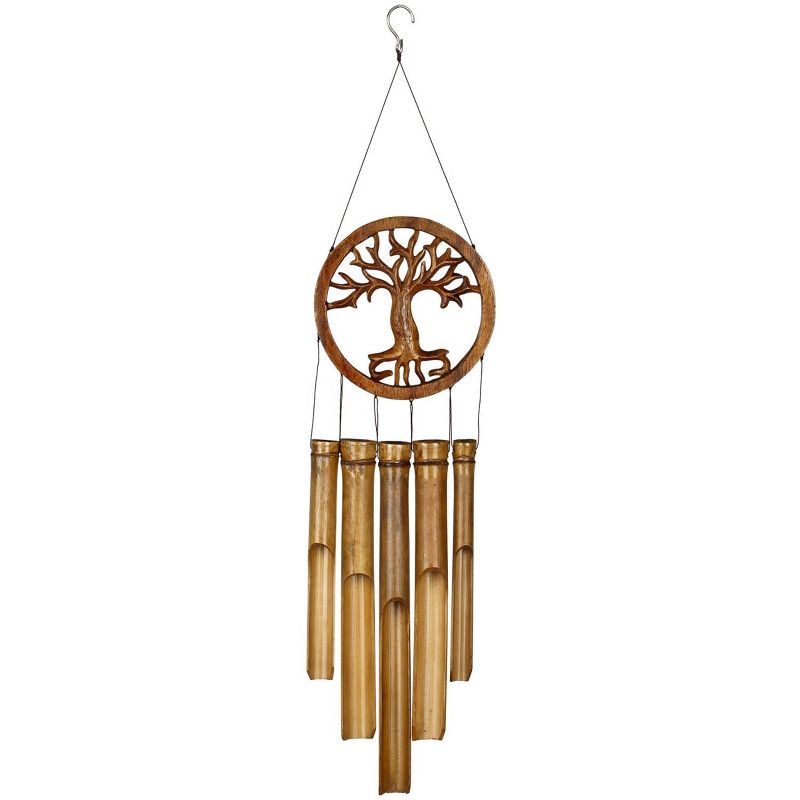 Woodstock Windchimes Tree of Life Bamboo Chime, Wind Chimes For Outside, Wind Chimes For Garden, Patio, and Outdoor Décor, 26"L, 1 of 7