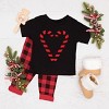 Candy Cane Heart - Youth Short Sleeve Graphic T-Shirt and Toddler Short Sleeve Graphic T-Shirt - 3 of 4