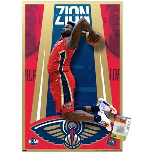Trends International NBA New Orleans Pelicans - Zion Williamson 20 Unframed Wall Poster Prints - 1 of 4