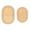 Double Ruffle Collection Cotton Ruffle Pattern Tufted Set of 2 Bath Rug Set - Home Weavers - 2 of 4