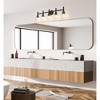 Sutton 5-Light Modern Vanity Wall Light - Steel, Dimmable, Damp Rated, 39.5" Wide - 2 of 4
