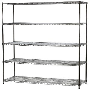 Shelving.com Chrome Wire Shelving with 5 Tier Shelves - - 1 of 4